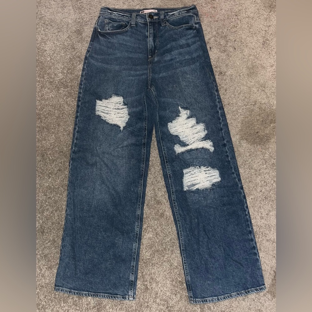 SO High-rise Wide Leg Soft Denim Blue Jeans. Never worn!
